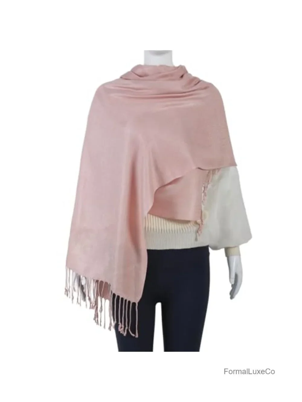 Pashmina Feel Shawl Wrap for Women Evening Dresses Wedding Cover Up Formal Soft